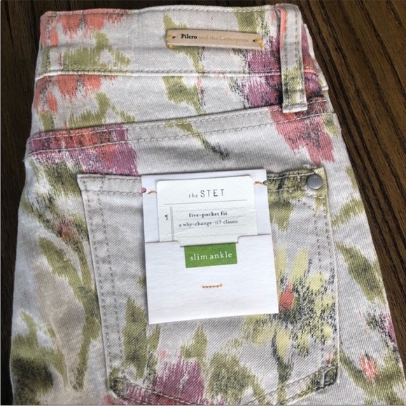 Anthropologie The STET slim ankle floral jeans - Picture 7 of 8
